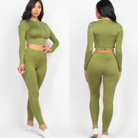 Leggings and crop top set - Picture 3 of 8